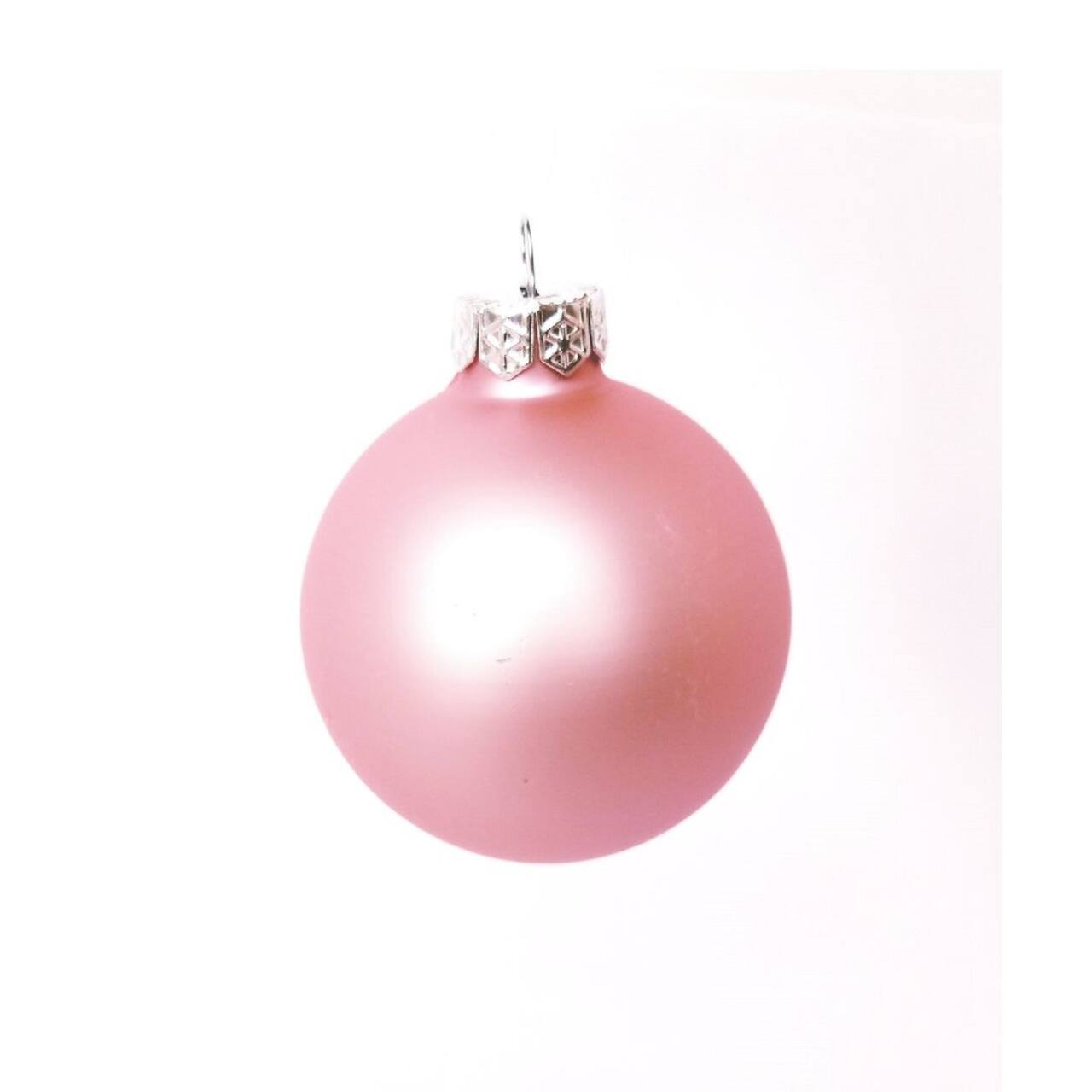 Whitehurst 40 Pack 1.5" Christmas Matte Glass Ball Ornaments
